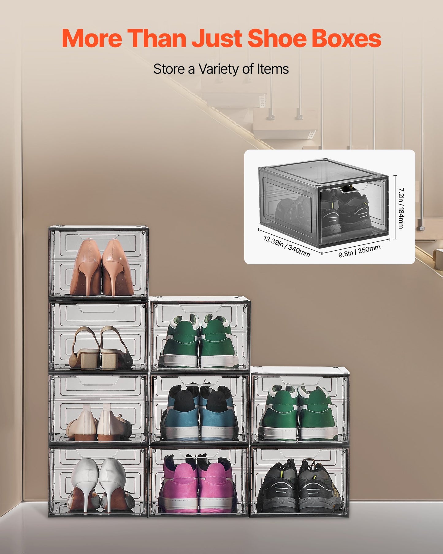 Stackable Shoe Box Style Storage