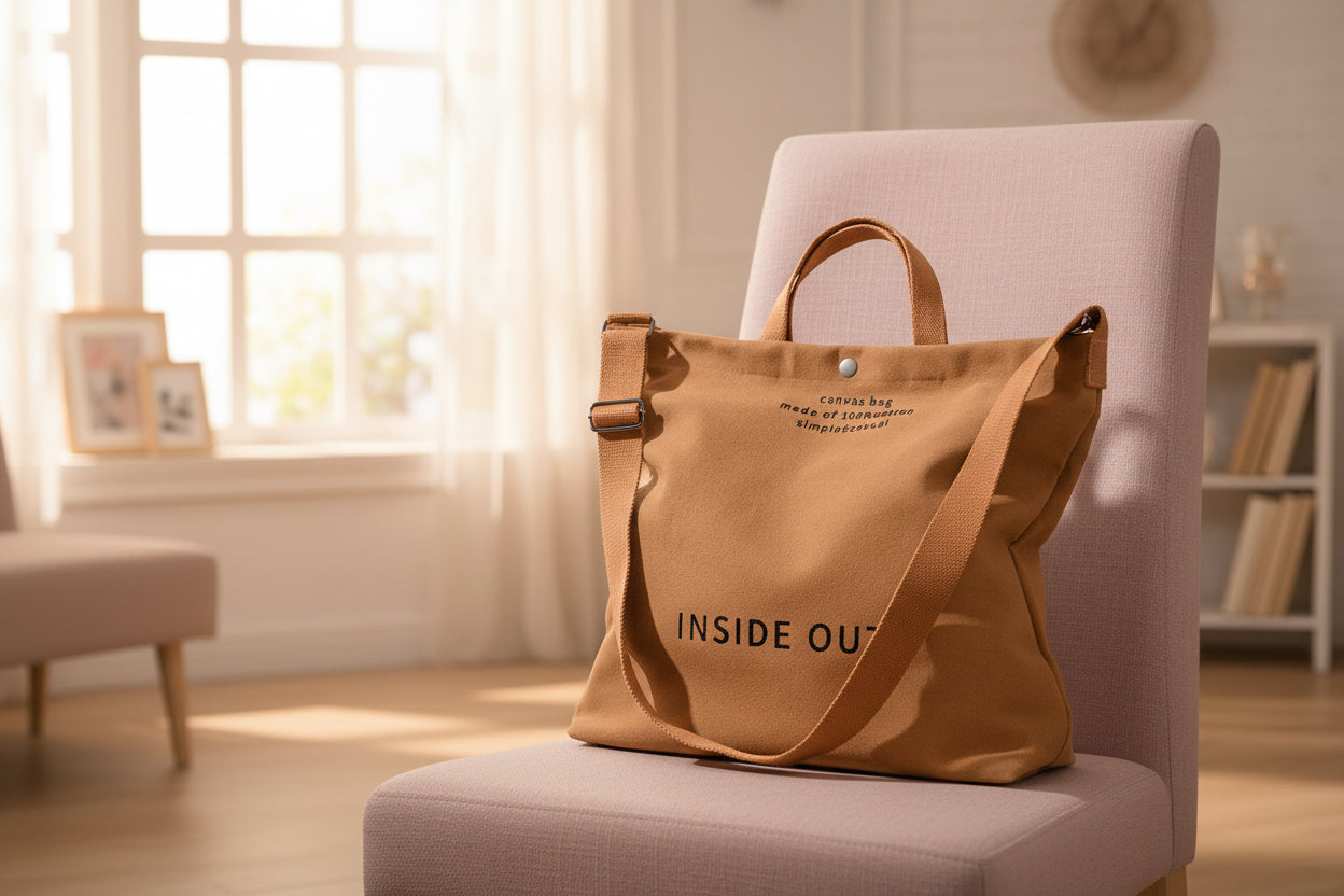 Inside Out Canvas Tote Bag