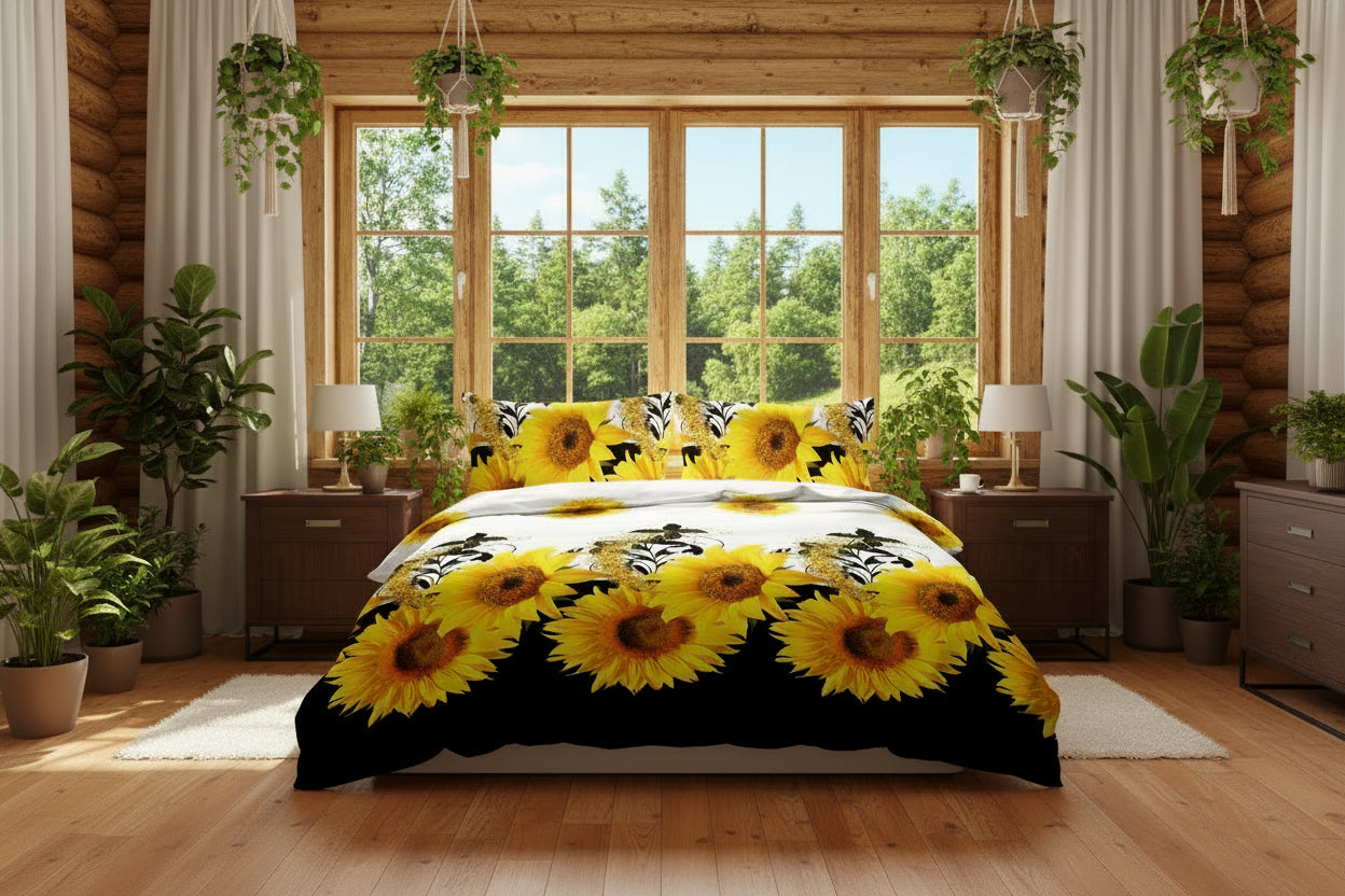 Sunflower Duvet and Shams