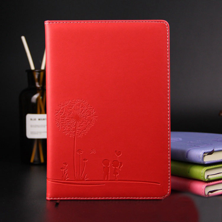 Leather Dandelion Note Book