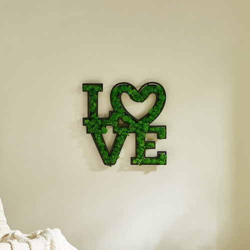 LOVE Moss Wall Art