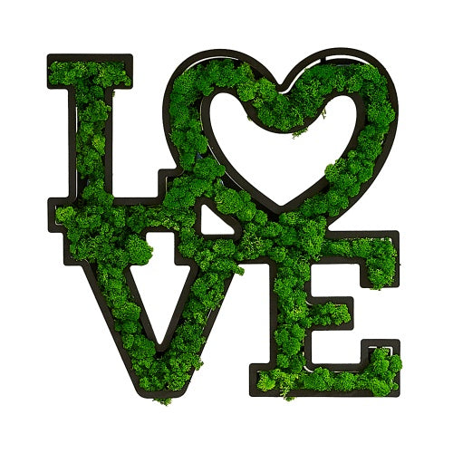 LOVE  Moss Wall Art