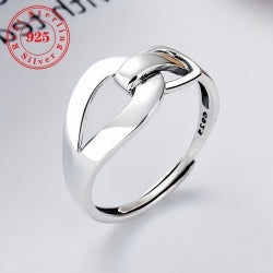 Sterling Silver Buckle Ring