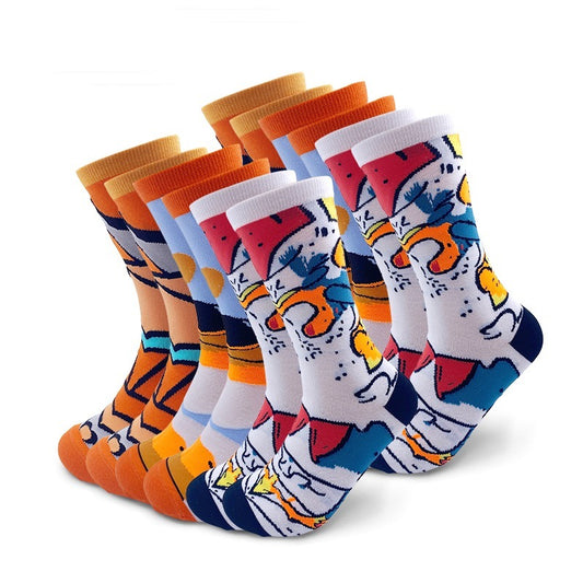 Abstract Multi Colored Socks