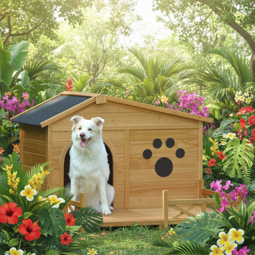 Pine Wood Doggy Bungalow