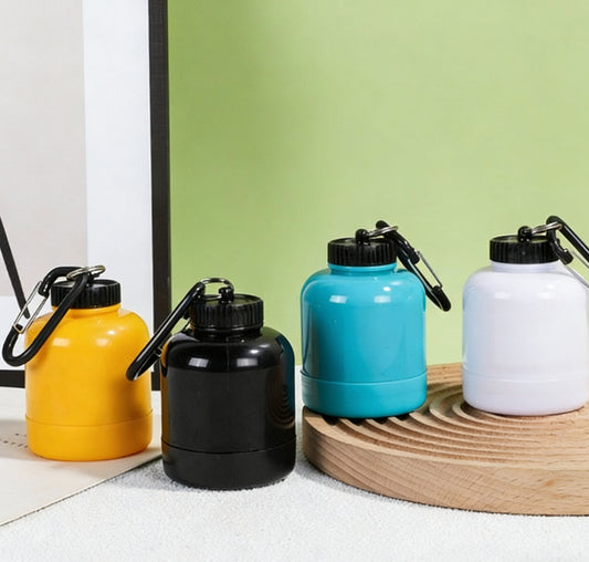 Portable Protein Powder Dispenser With Carabiner