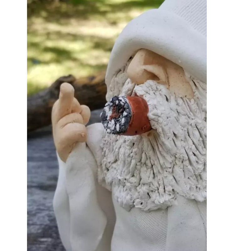Resin wizard garden gnome