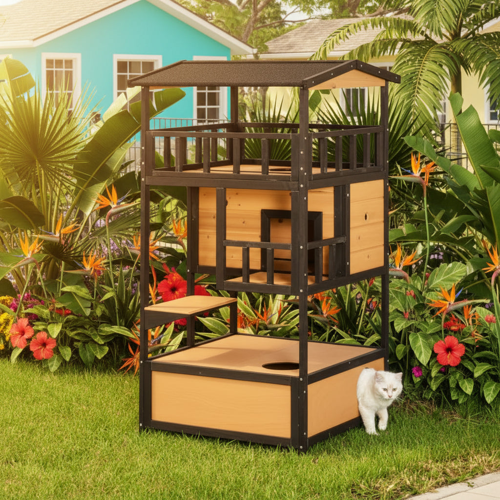 Luxury Kitty Cat Townhouse