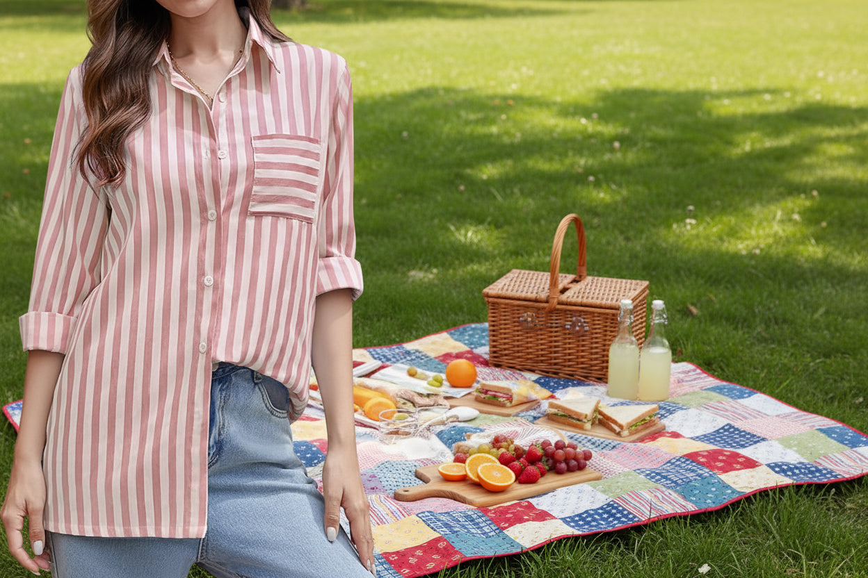 Candy Striper Button Down