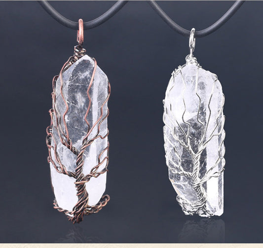 Tree of Life Crystal Pendant