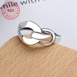 Sterling Silver Buckle Ring