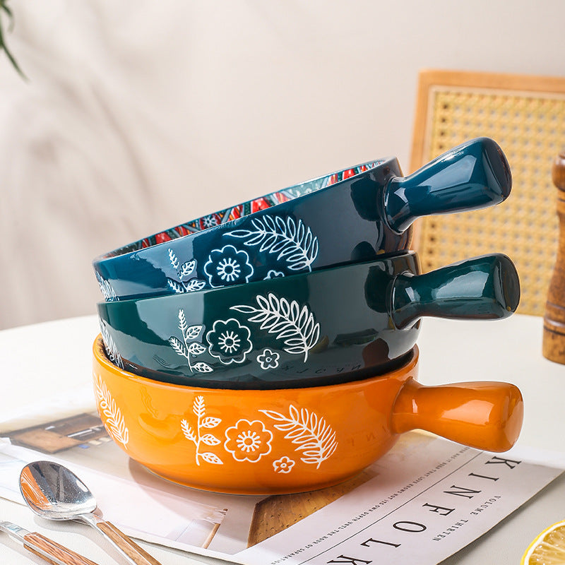 Glazed Mandala inspired Salad Bowl