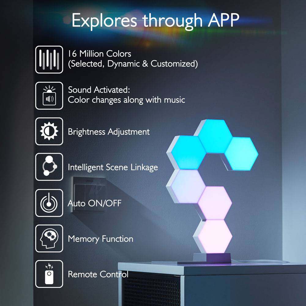 Hexagon Color Changing Smart Lights