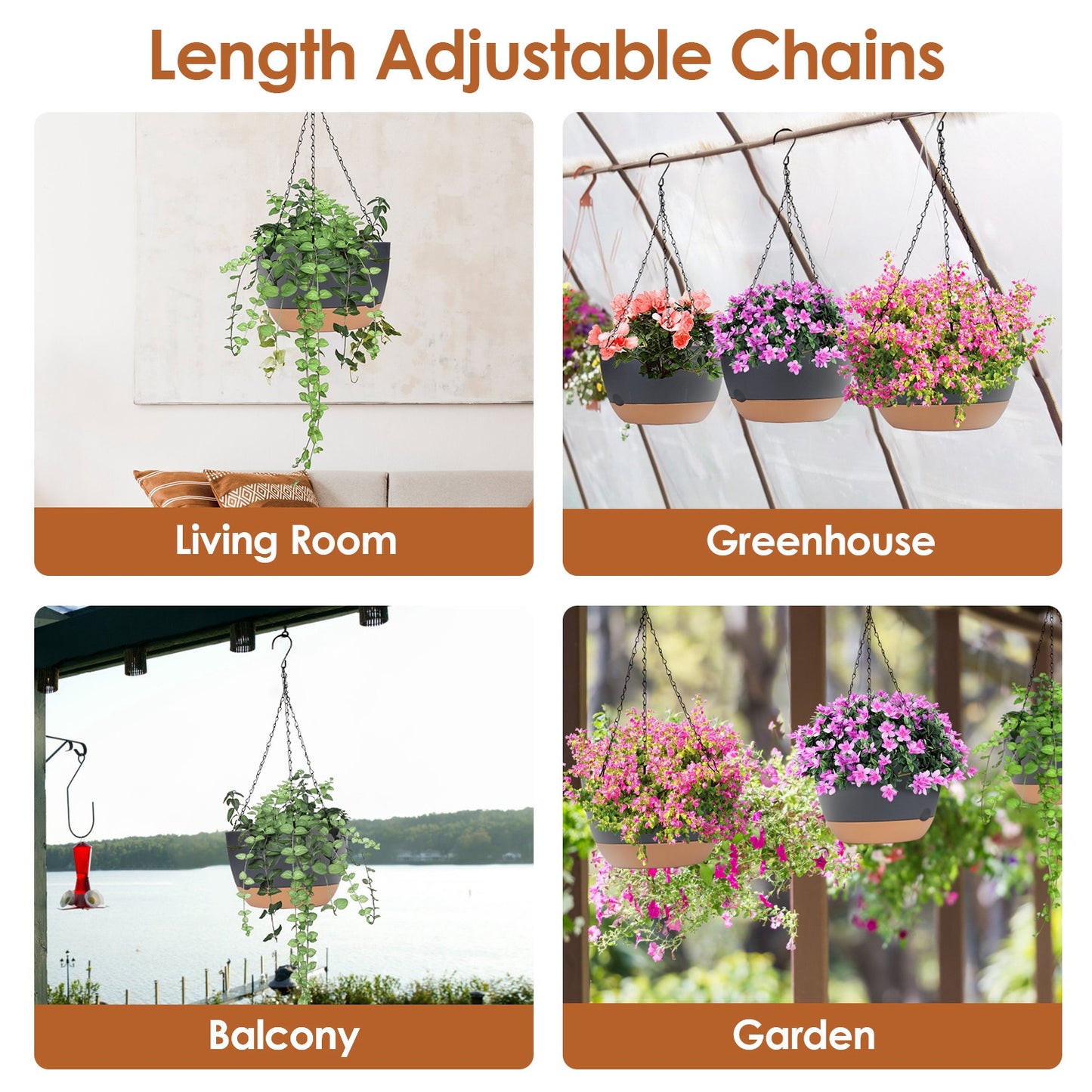 Hanging Flower Pot Set