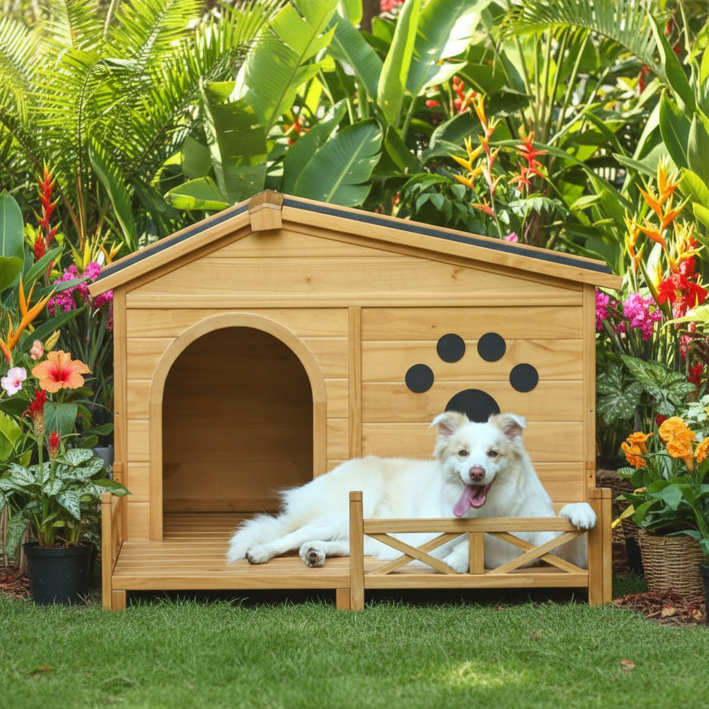 Pine Wood Doggy Bungalow