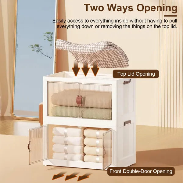 Double Door Stacking Storage Bins
