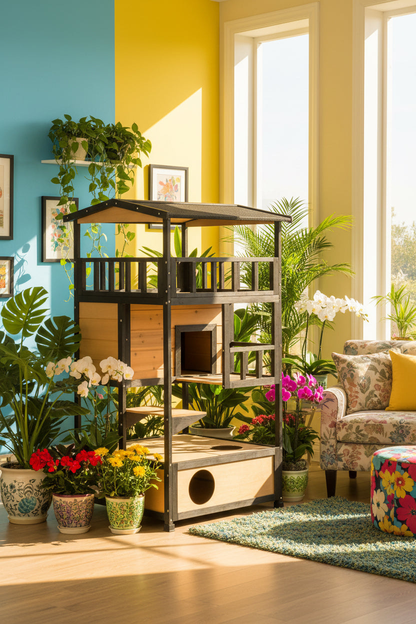 Luxury Kitty Cat Townhouse
