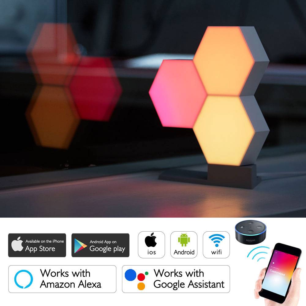 Hexagon Color Changing Smart Lights