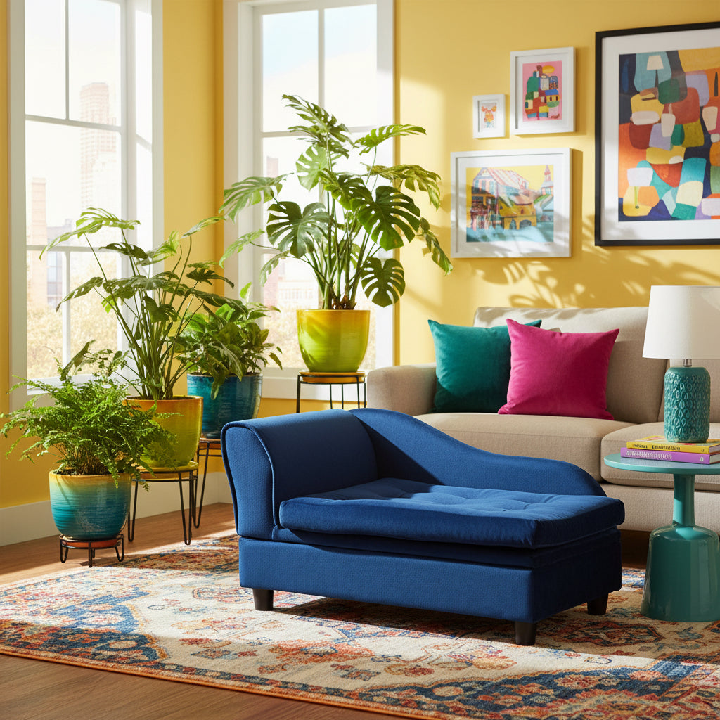 Luxury Small Pet Bed With Hidden Storage