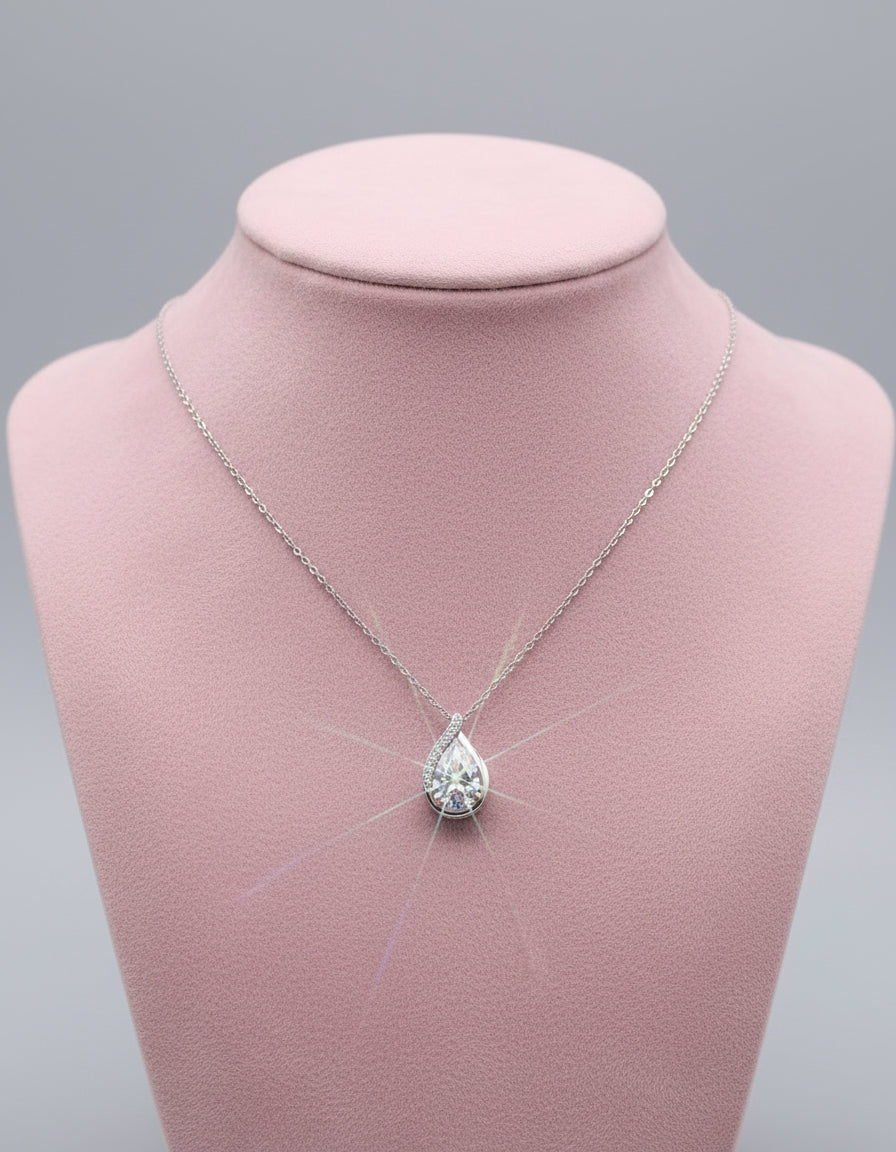 Sterling Silver Tear Drop Pendant