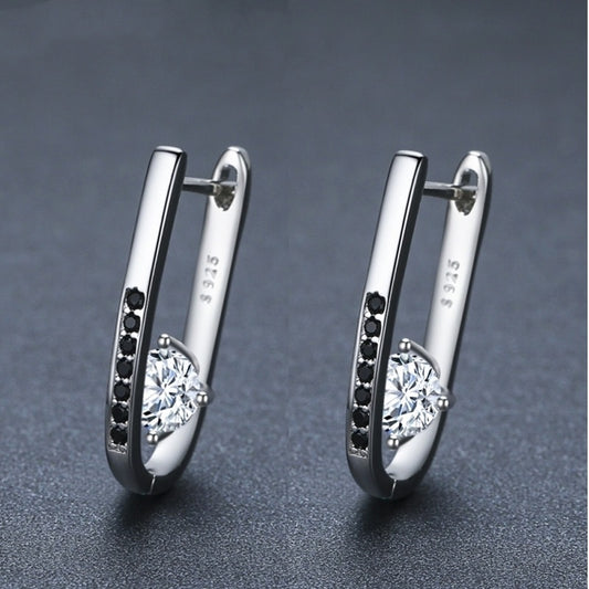 Sterling Silver U-shaped Earrings