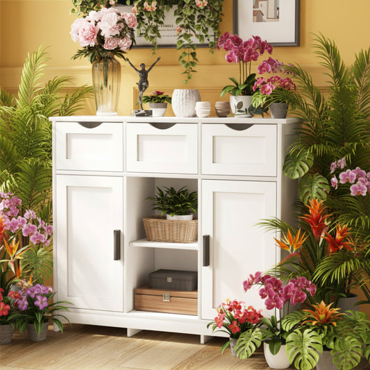 Wooden Console Storage Cabinet