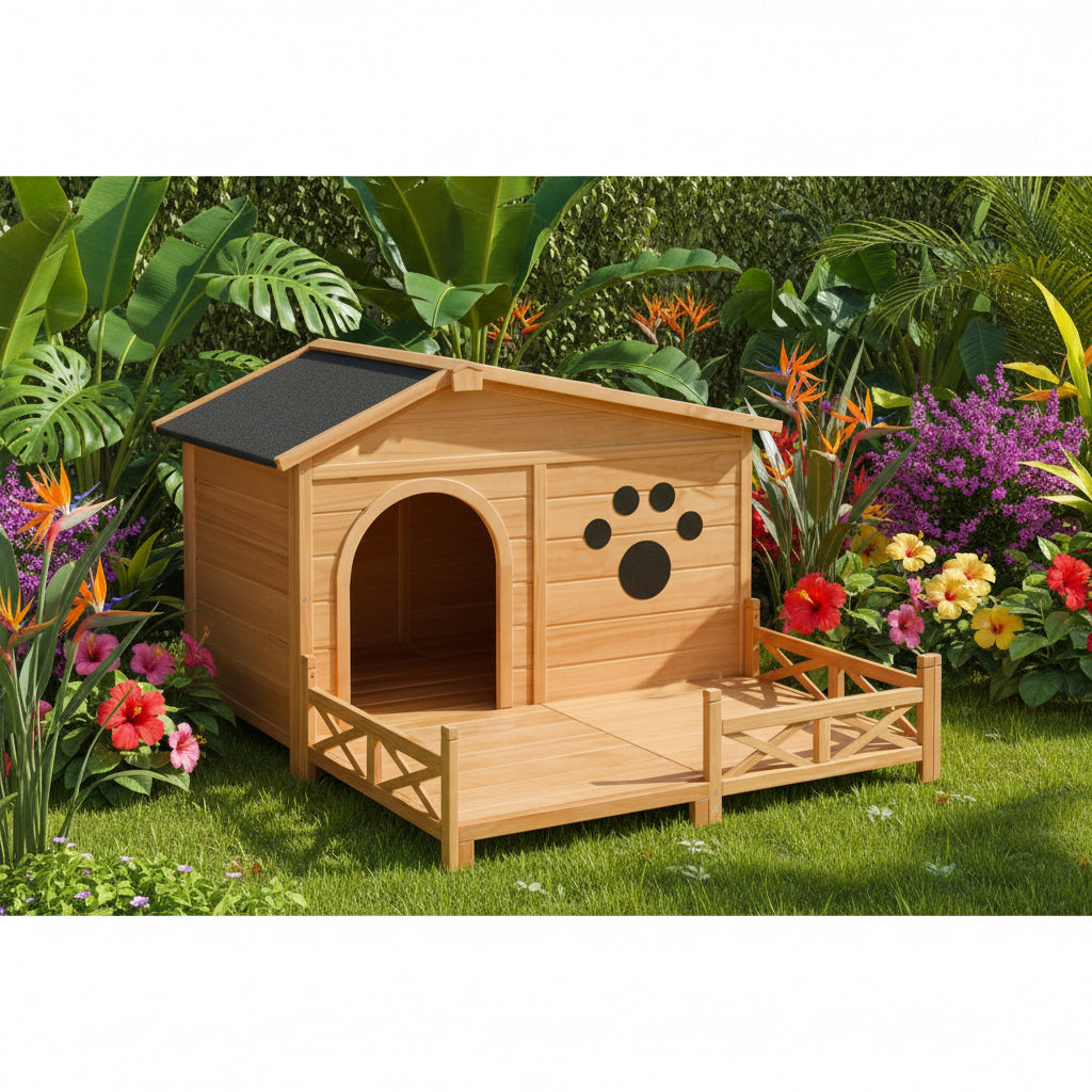 Pine Wood Doggy Bungalow