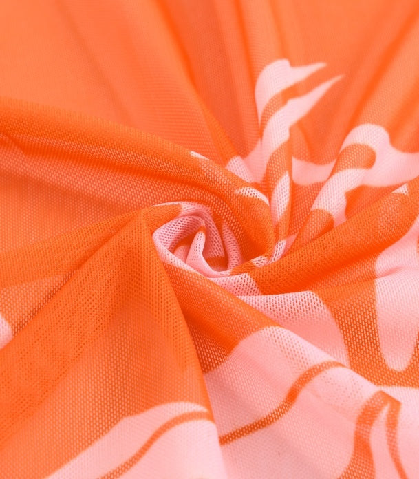 Bow Shoulder Swimsuit & Wrap