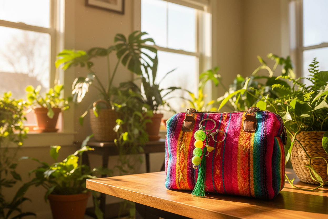 Handmade Beaded Handbag Charm