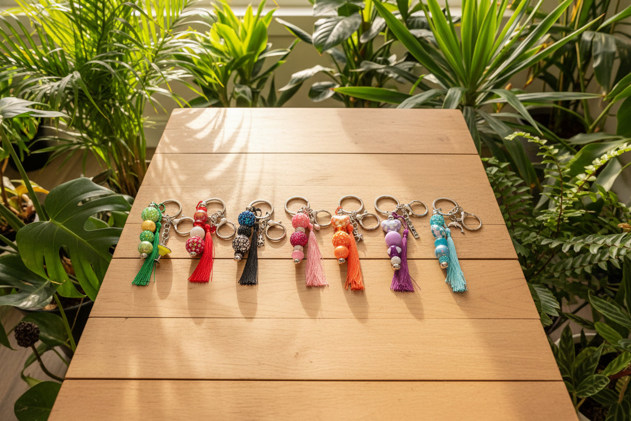 Handmade Beaded Handbag Charm