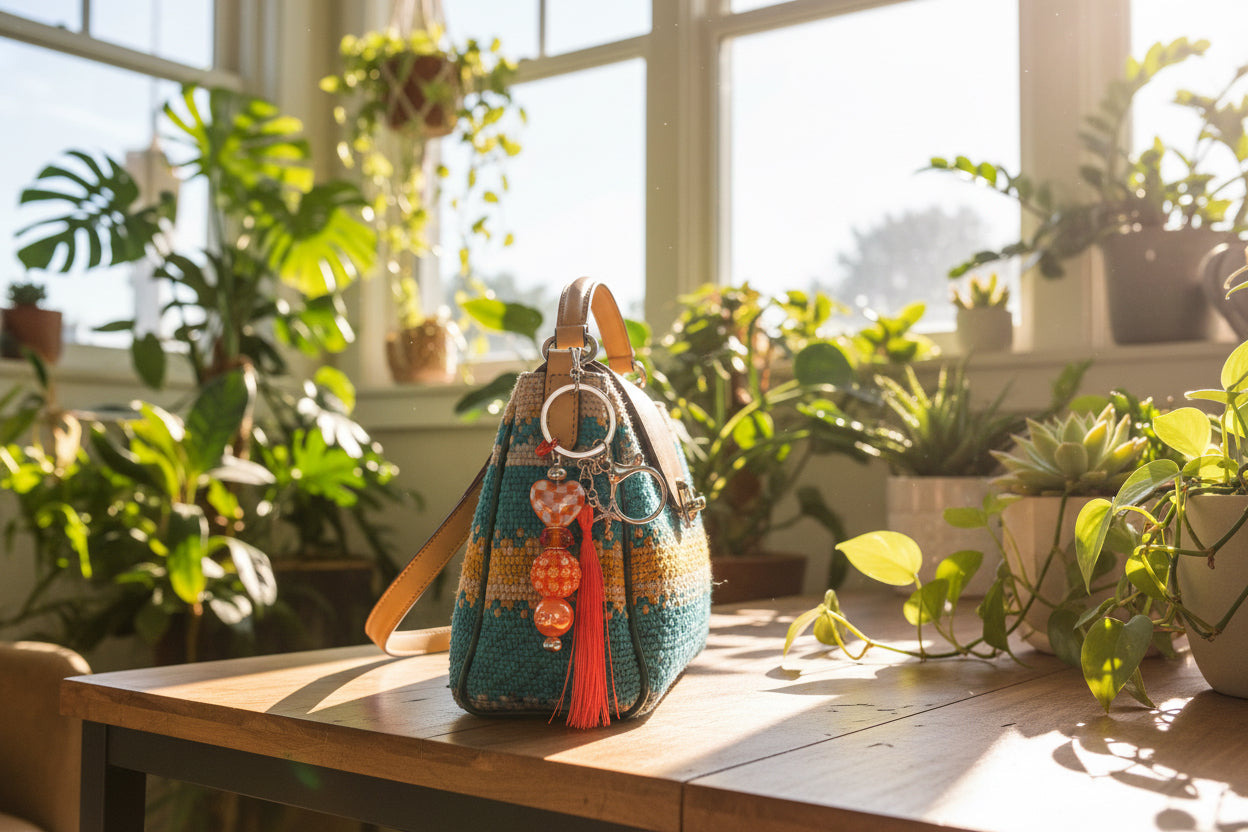 Handmade Beaded Handbag Charm