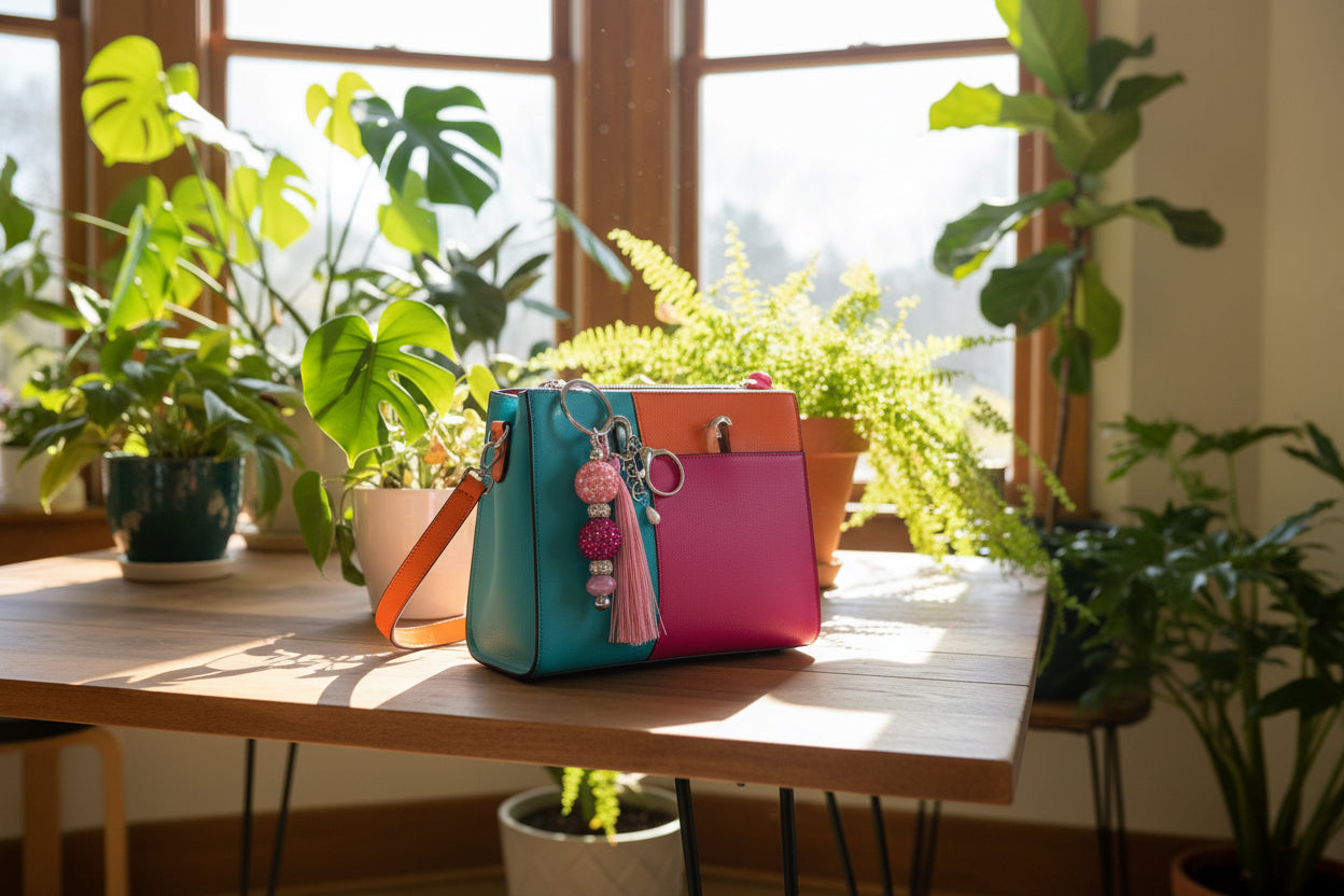 Handmade Beaded Handbag Charm