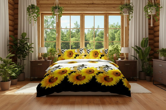 Sunflower Duvet and Shams