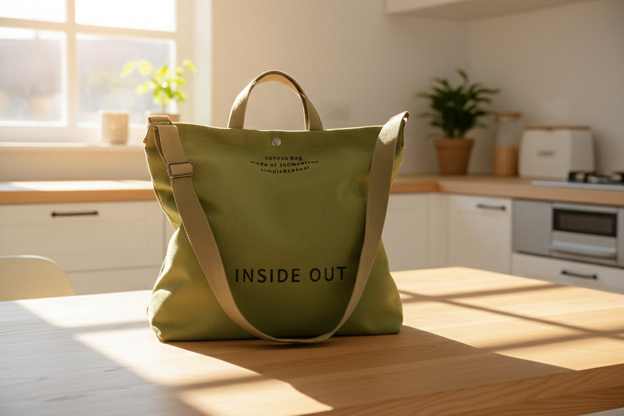 Inside Out Canvas Tote Bag