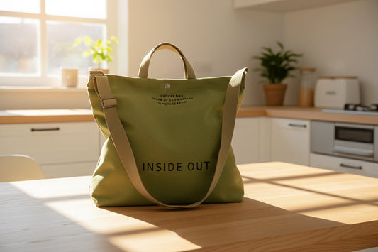 Inside Out Canvas Tote Bag