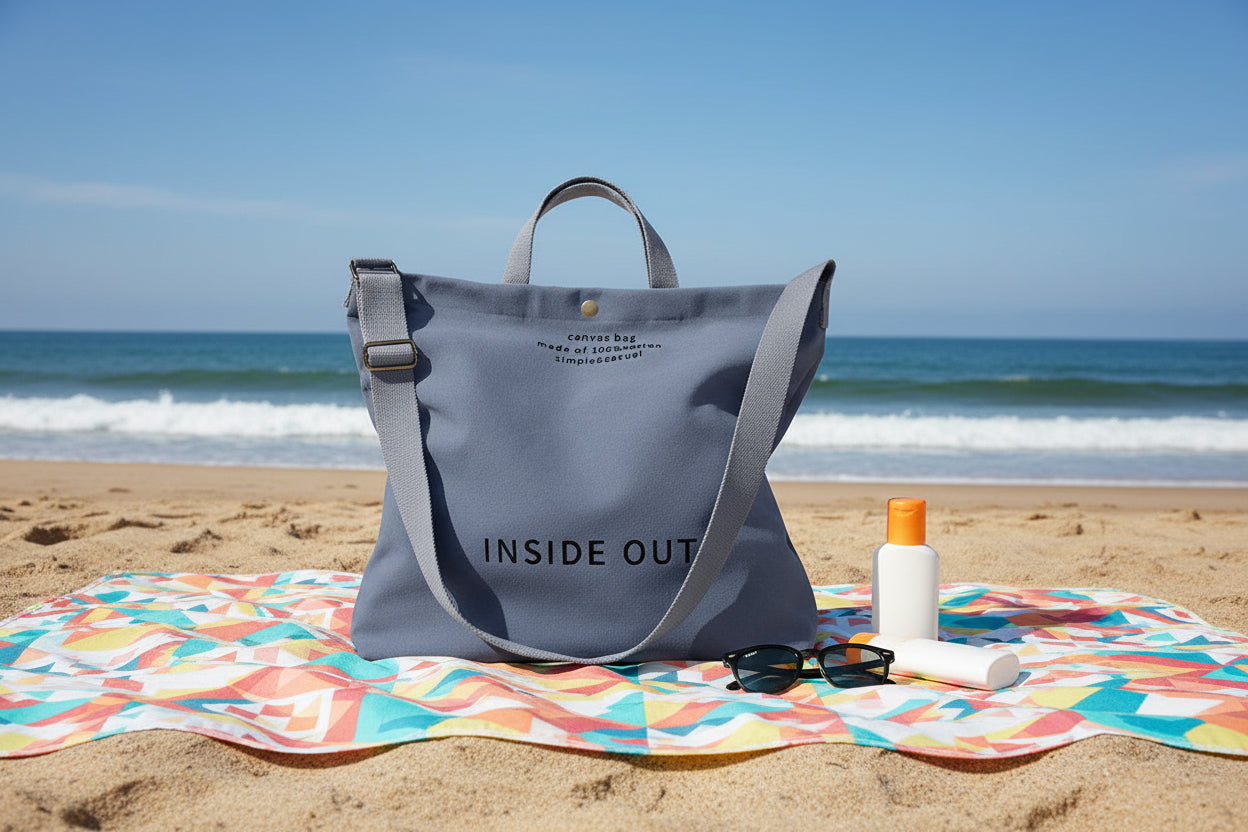 Inside Out Canvas Tote Bag