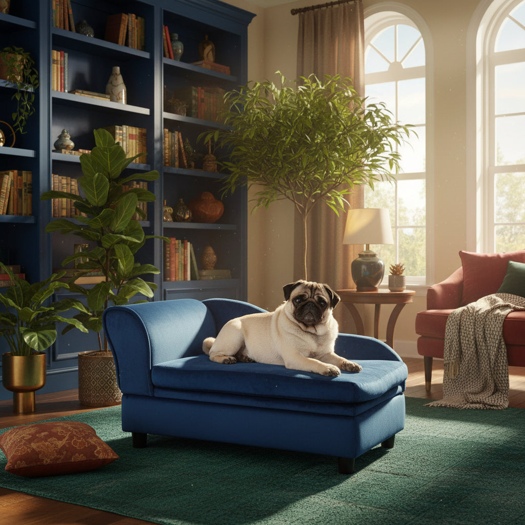 Luxury Small Pet Bed With Hidden Storage