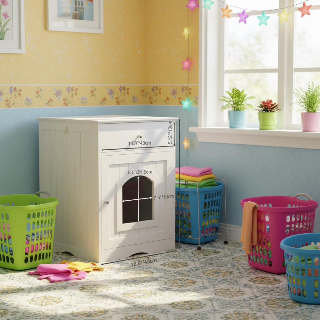 Wooden Litter Box House