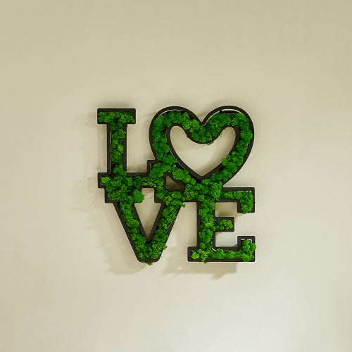 LOVE  Moss Wall Art