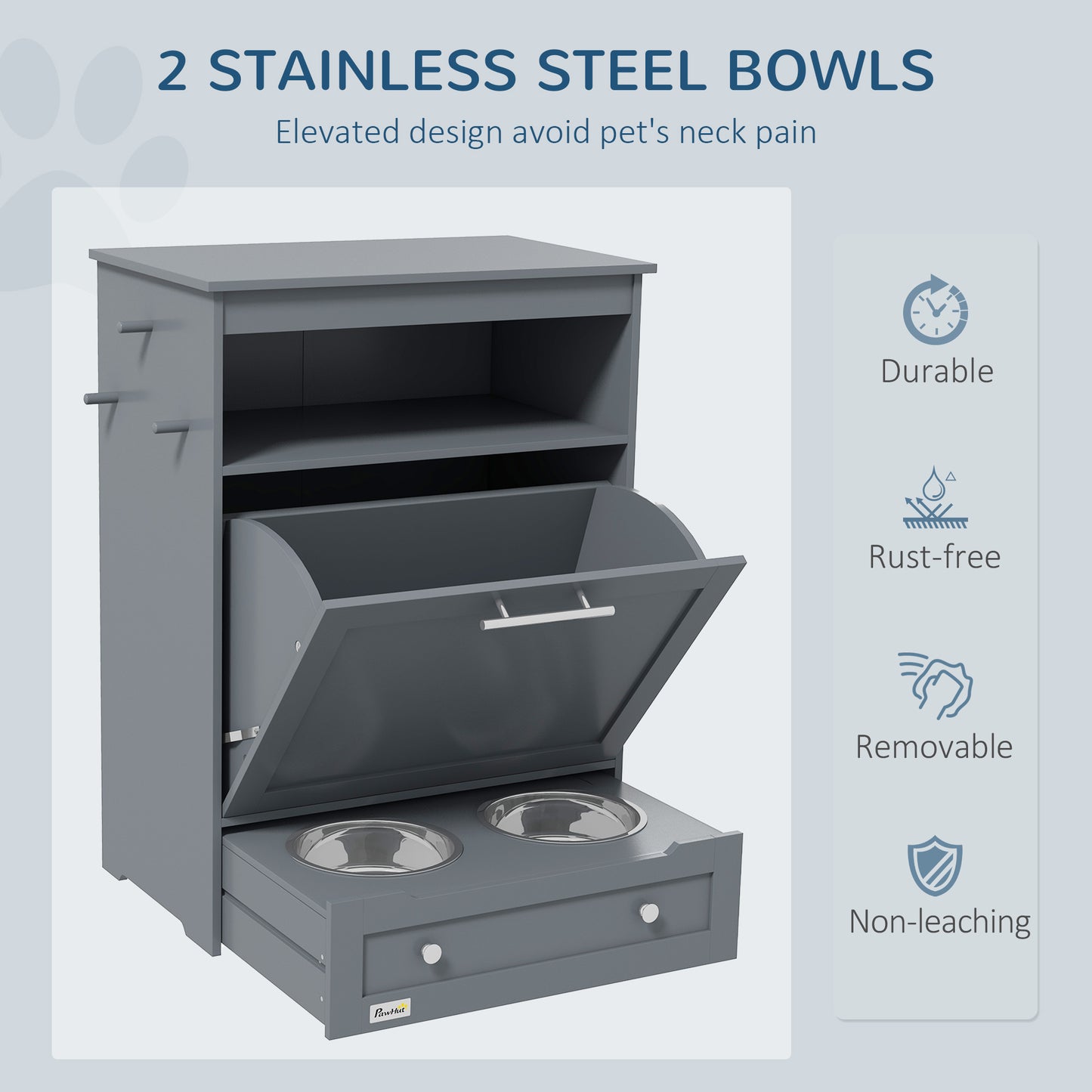Hidden Pet Feeder Cabinet