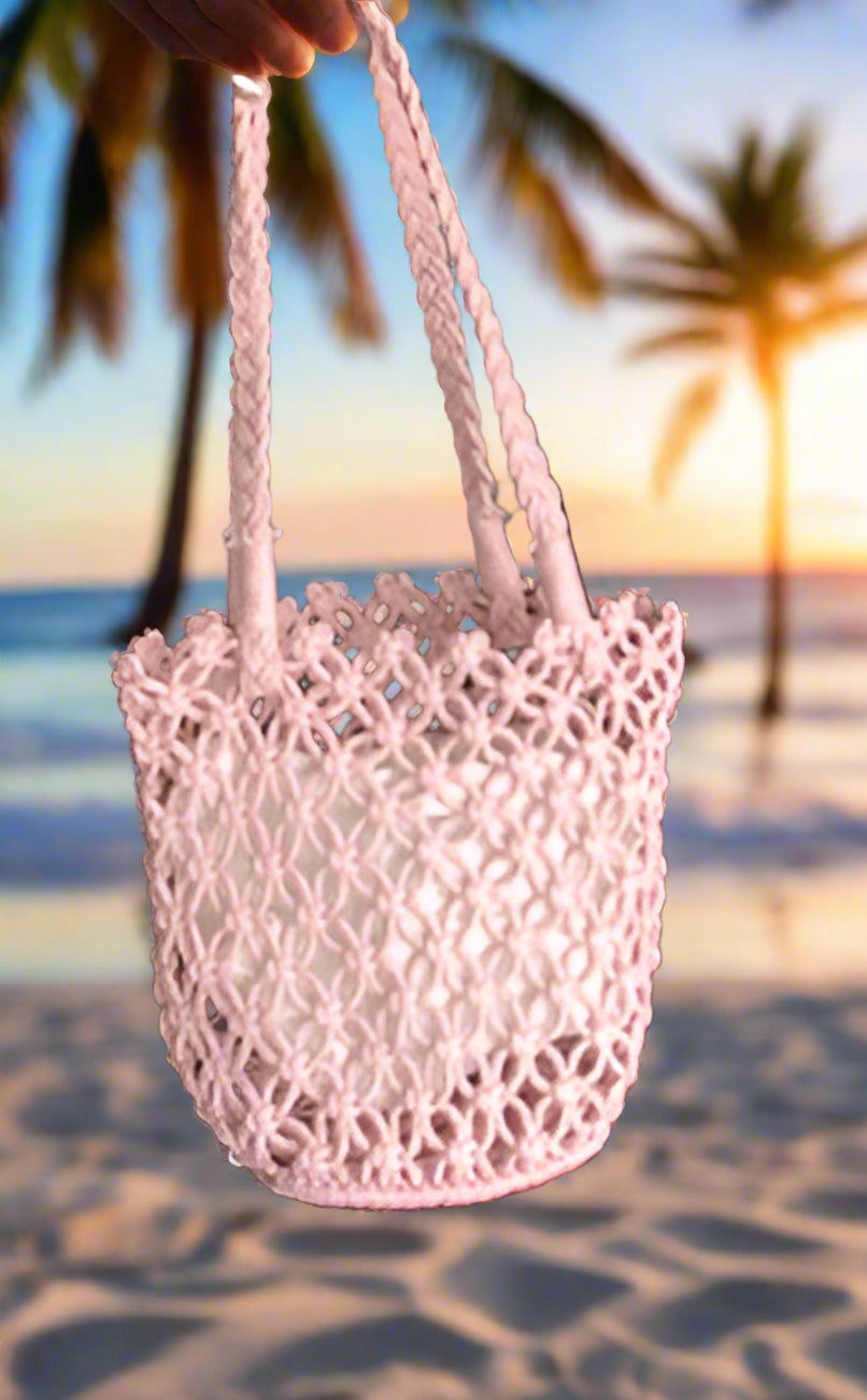 Woven Small Bucket Bag